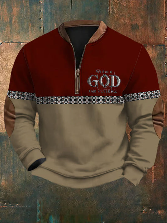 Men's Faith Printed Casual Sweatshirt
