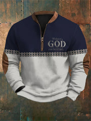 Men's Faith Printed Casual Sweatshirt