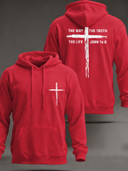 Men's Jesus The Way The Truth The Life Casual Hoodie