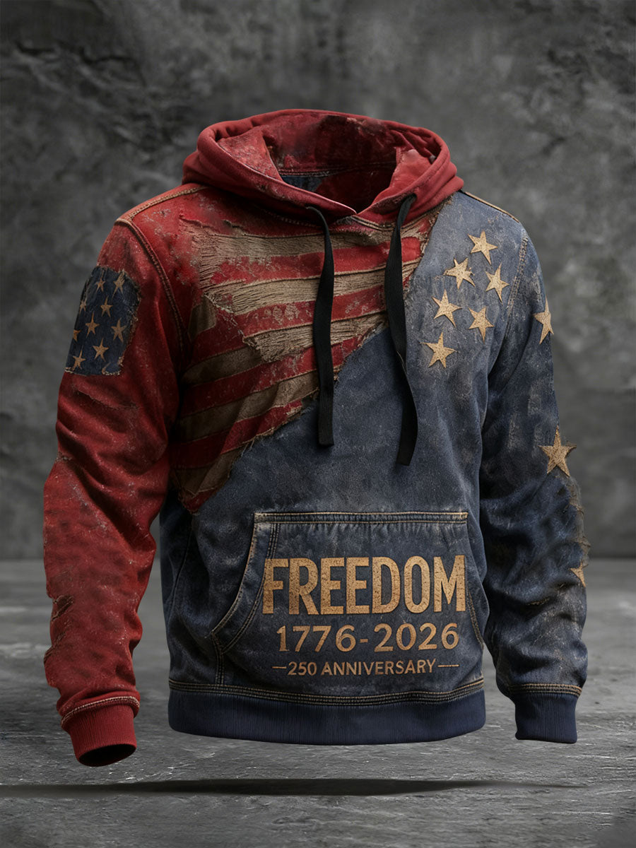 Men's 250 Print Casual Hoodie