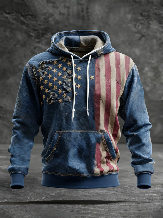 Men's 250 Print Casual Hoodie