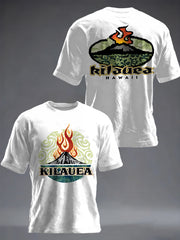 Men's Hawaii Kīlauea Volcano Inspired  short sleeves t-shirt