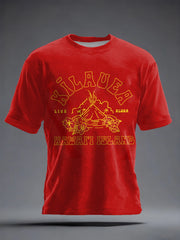 Men's Hawaii Kīlauea Volcano Inspired  short sleeves t-shirt