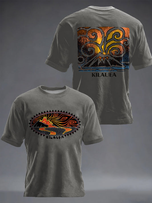 Men's Hawaii Kīlauea Volcano Inspired short sleeves t-shirt