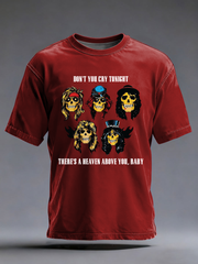 Men's Rock Print Short Sleeves T-shirt