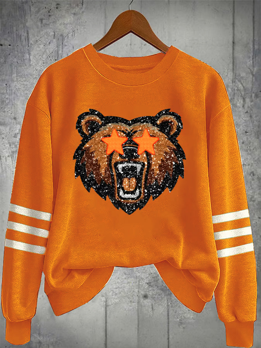 Women's Football Fans Lovers Gameday Casual Sweatshirt