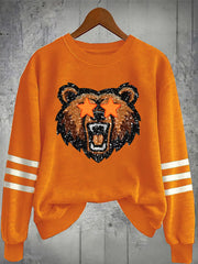 Women's Football Fans Lovers Gameday Casual Sweatshirt