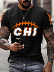 Men's Football Fans Lovers Gameday Casual Tee