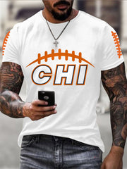 Men's Football Fans Lovers Gameday Casual Tee