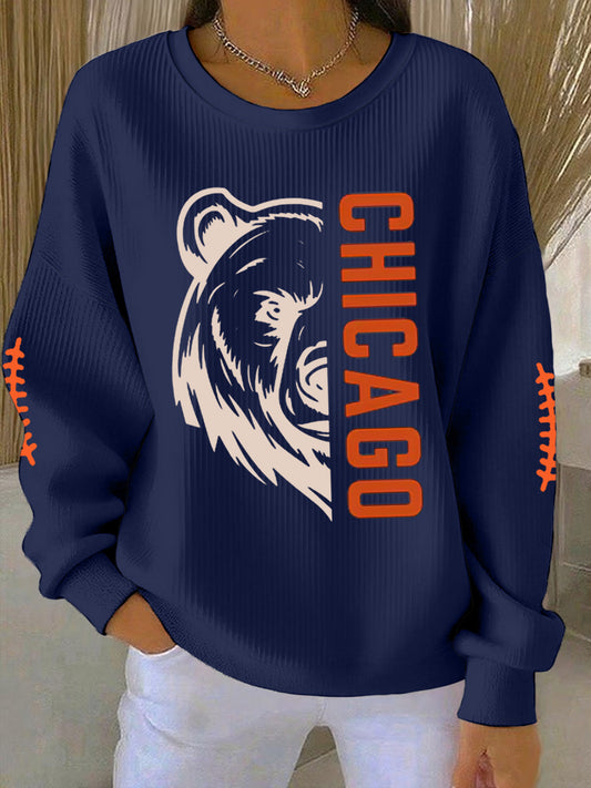 Women's Football Fans Lovers Gameday Casual Sweatshirt