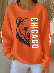 Women's Football Fans Lovers Gameday Casual Sweatshirt