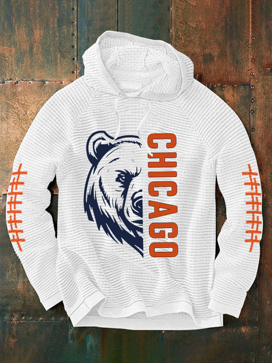 Men's Football Fans Lovers Gameday Casual French Terry Hoodie