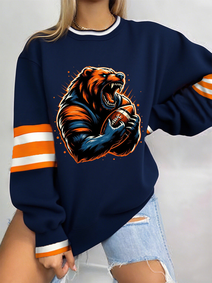 Women's Football Fans Lovers Gameday Casual Sweatshirt
