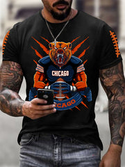 Men's Football Fans Lovers Gameday Casual Tee