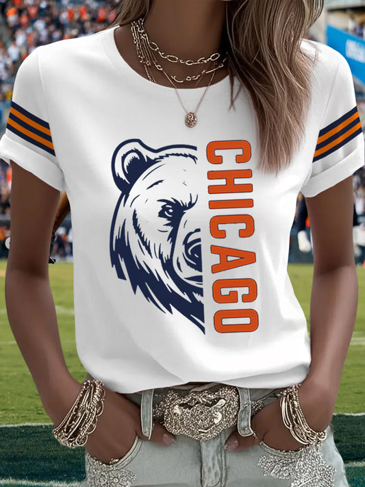 Women's Football Fans Lovers Gameday Casual Tee