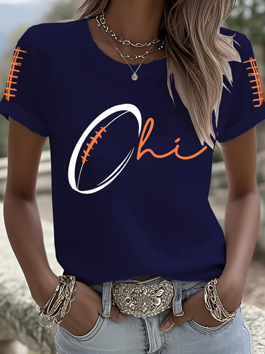 Women's Football Fans Lovers Gameday  T-shirt