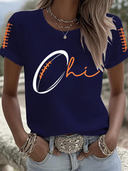 Women's Football Fans Lovers Gameday  T-shirt