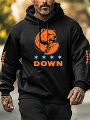 Men's Football Fans Lovers Gameday Casual Hoodie