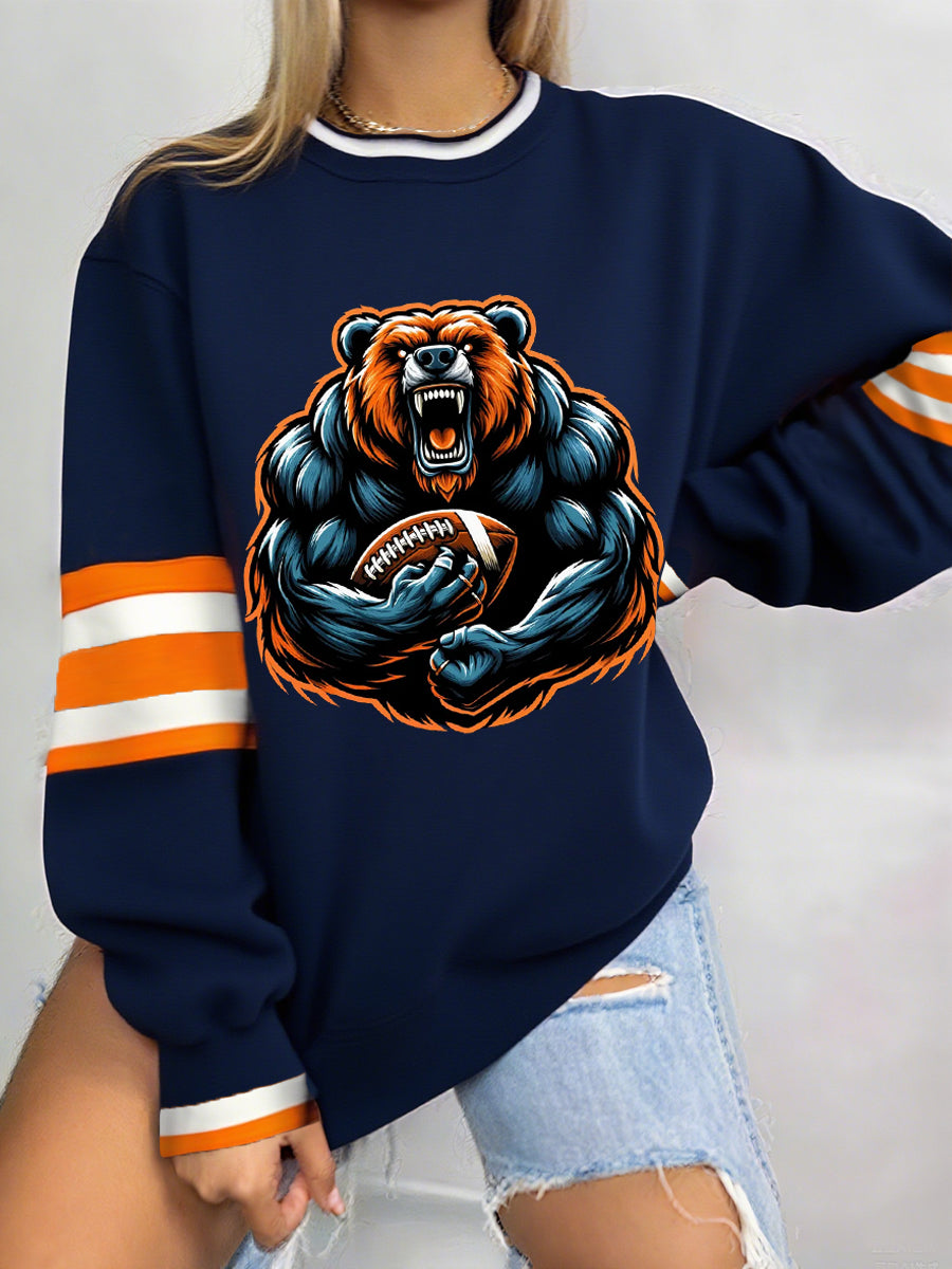 Women's Football Fans Lovers Gameday Casual Sweatshirt