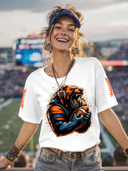 Women's Football Fans Lovers Gameday Casual Tee
