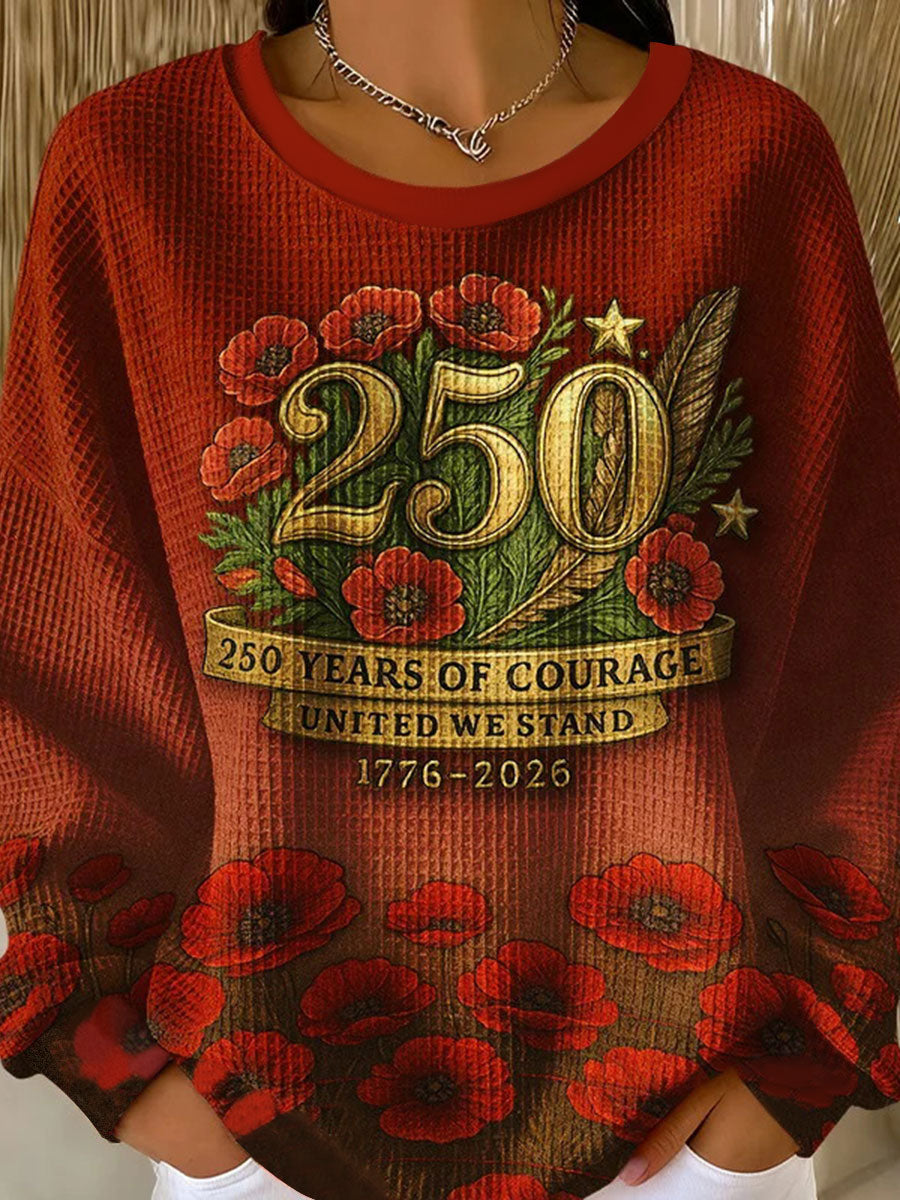 Women's  250 Printed Casual Sweatshirt