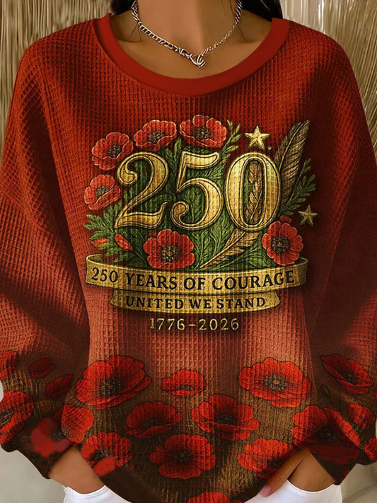Women's  250 Printed Casual Sweatshirt