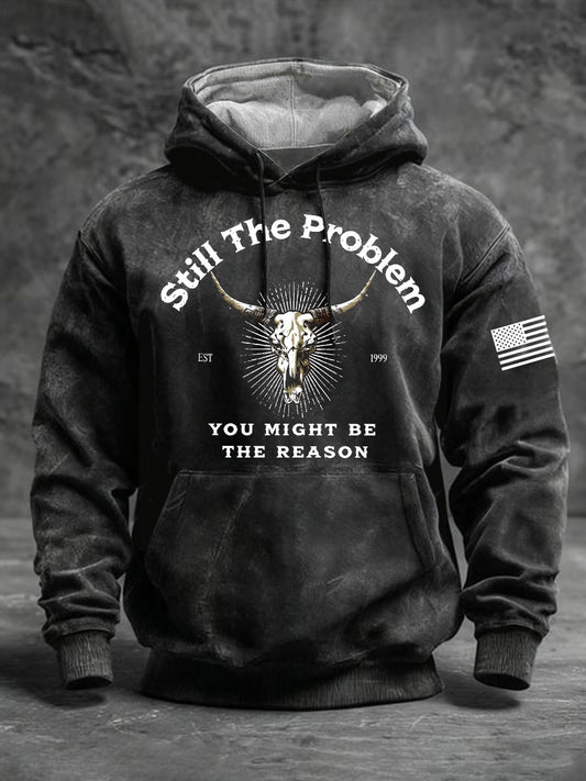 Men's Still The Problem Oversized Drop-Shoulder Hoodie With Pockets