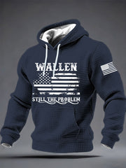 Men's Still The Problem Checkered Cotton Hoodie