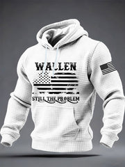 Men's Still The Problem Checkered Cotton Hoodie