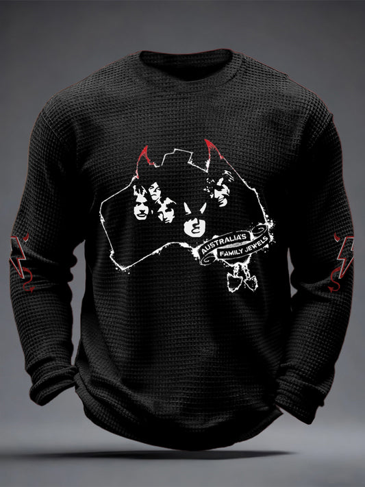 Men's Rock Music Inspired Waffle Top