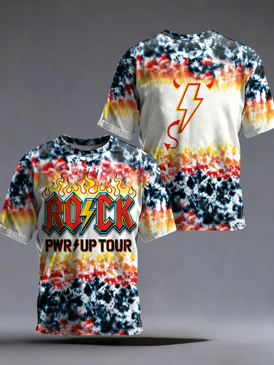 Men's Rock Music Inspired Printed T-shirt