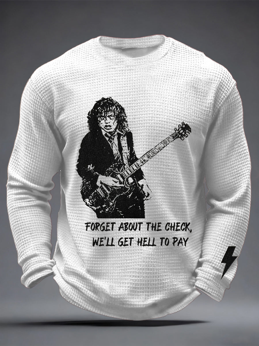 Men's Rock Music Inspired Waffle Top