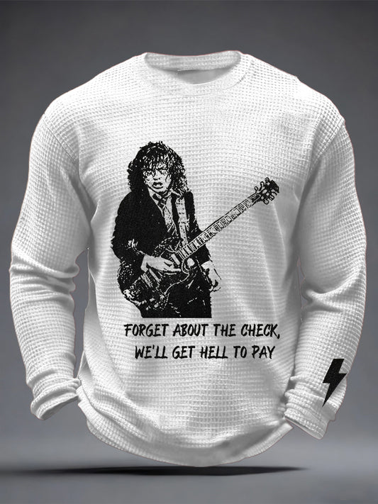Men's Rock Music Inspired Waffle Top