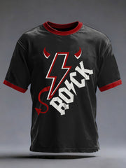 Men's Rock Music Inspired Printed T-shirt