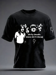 Men's Rock Music Inspired Printed T-shirt