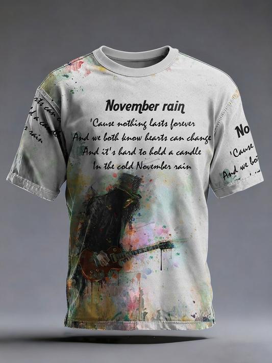 Men's November Rain Men's Rock Print