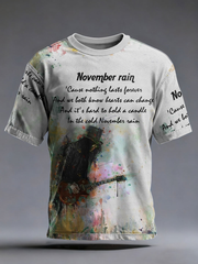 Men's November Rain Men's Rock Print