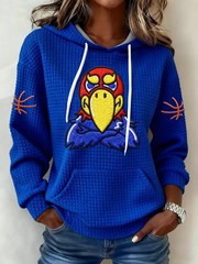 Women's Basketball Printed large-sized hooded sweatshirt