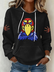 Women's Basketball Printed large-sized hooded sweatshirt
