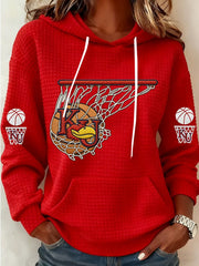 Women's Basketball Printed Hoodie