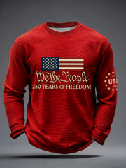 Men's  250th Anniversary Print Waffle Long-Sleeve T-Shirt