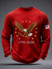 Men's  250 Waffle Print Casual T-Shirt