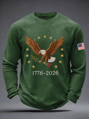 Men's  250 Waffle Print Casual T-Shirt