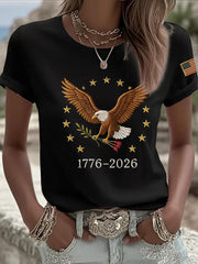 Women's 250 Printed Casual T-Shirt