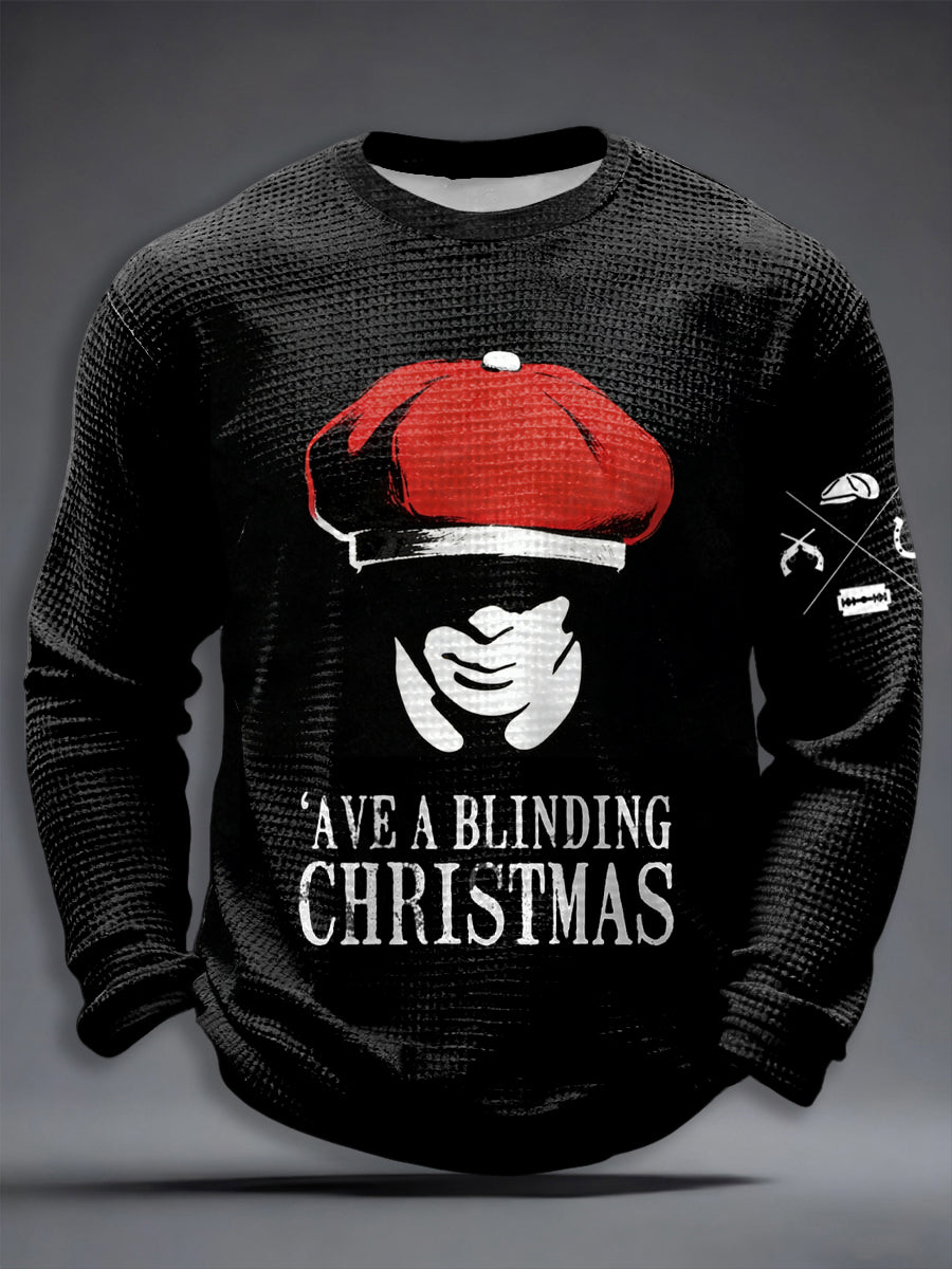 Men's TV Series Inspired Waffle Long Sleeve T-Shirt