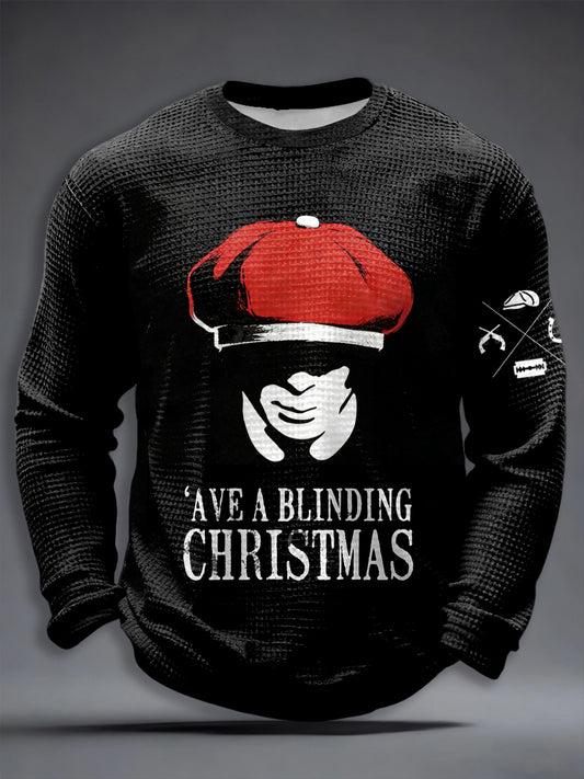 Men's TV Series Inspired Waffle Long Sleeve T-Shirt