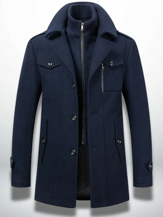 Men's Business Warm Woolen Coat