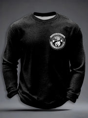 Men's TV Series Inspired Waffle Long Sleeve T-Shirt