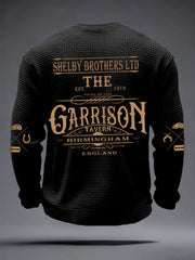 Men's TV Series Inspired Waffle Long Sleeve T-Shirt