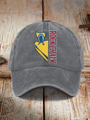 Unisex Retro American Basketball Kansas Jayhawks Print Hat